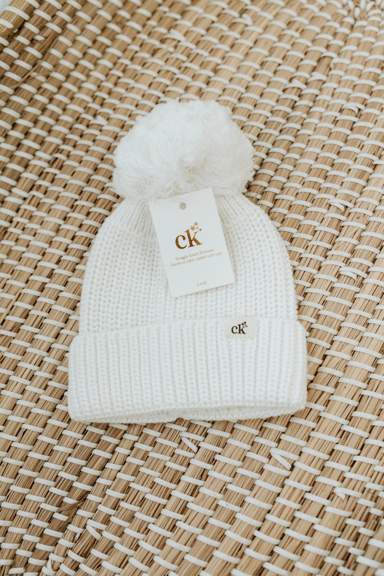 Baby Knit Beanie | Milk
