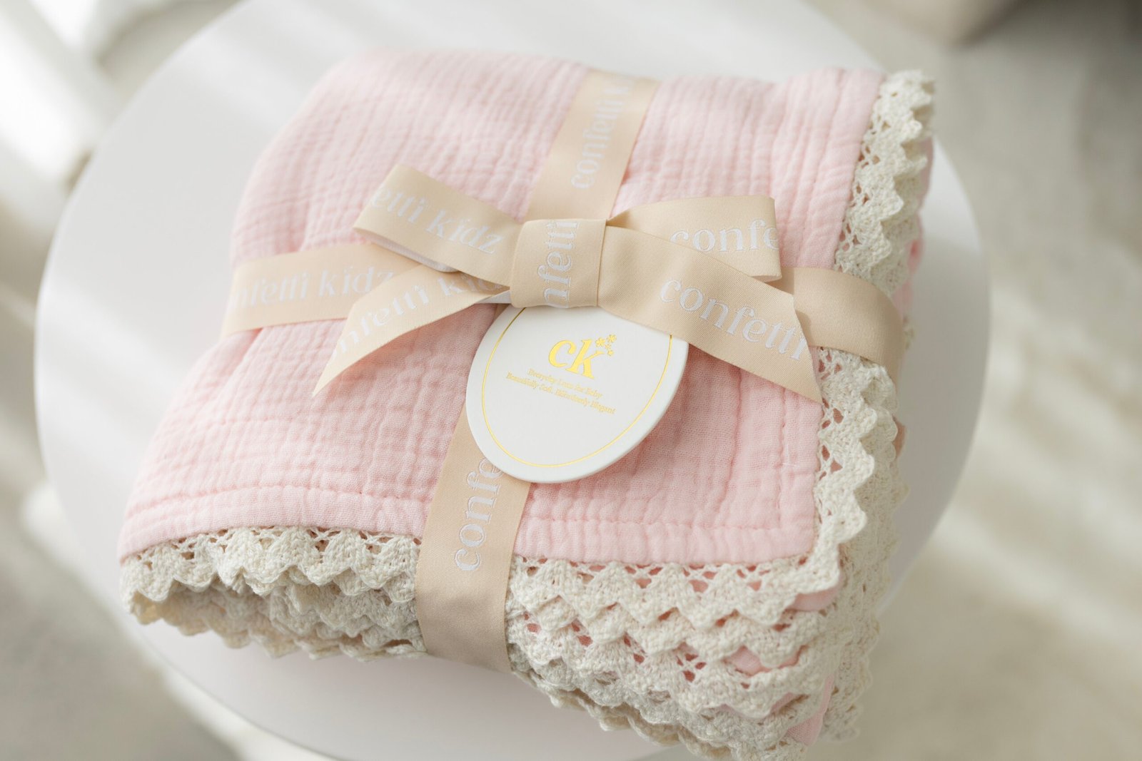 Classic Muslin Blanket | Soft Pink