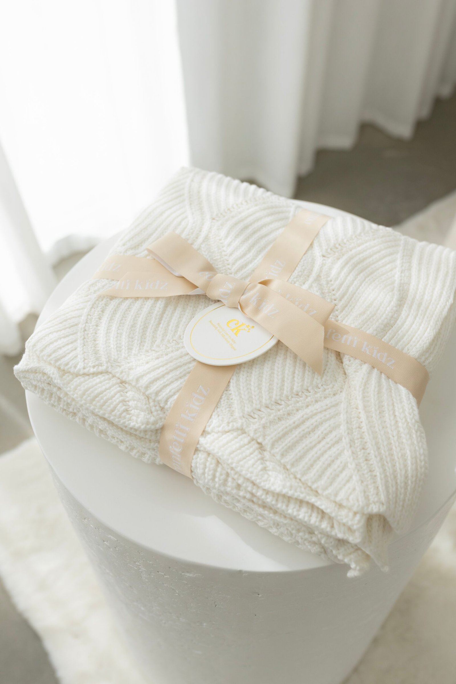 Keepsake Knit Blanket | Milk