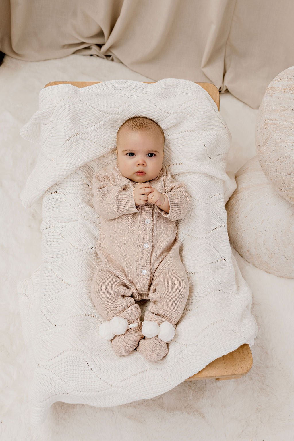 Classic Knit Romper | Biscotti