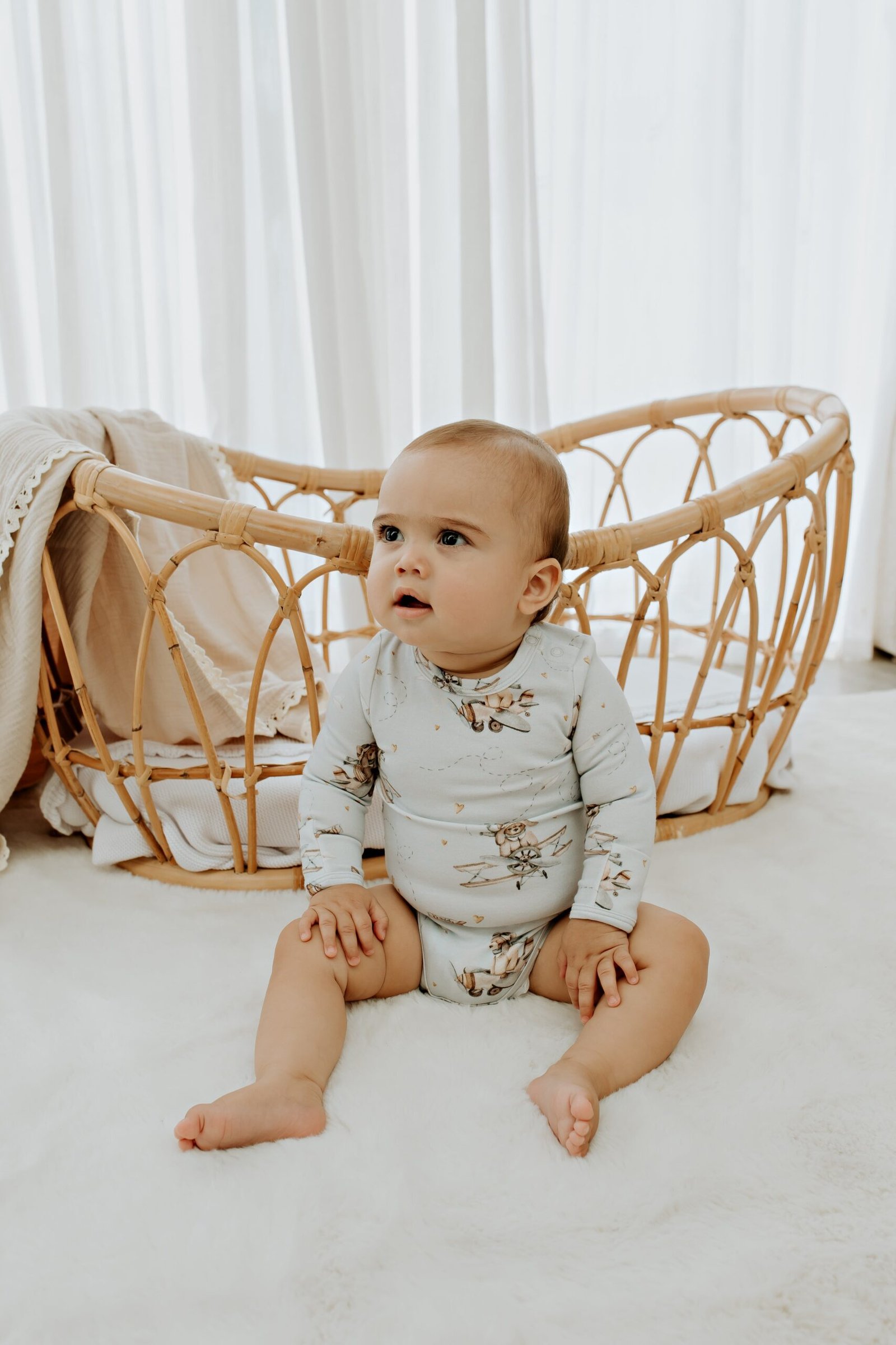 Aviator Teddy - L/S Bodysuit