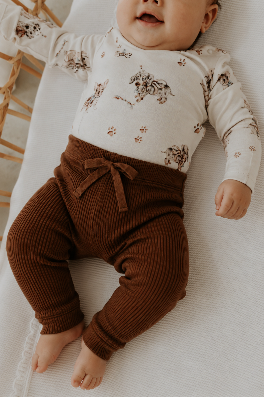 Chocolate Ribbed Leggings