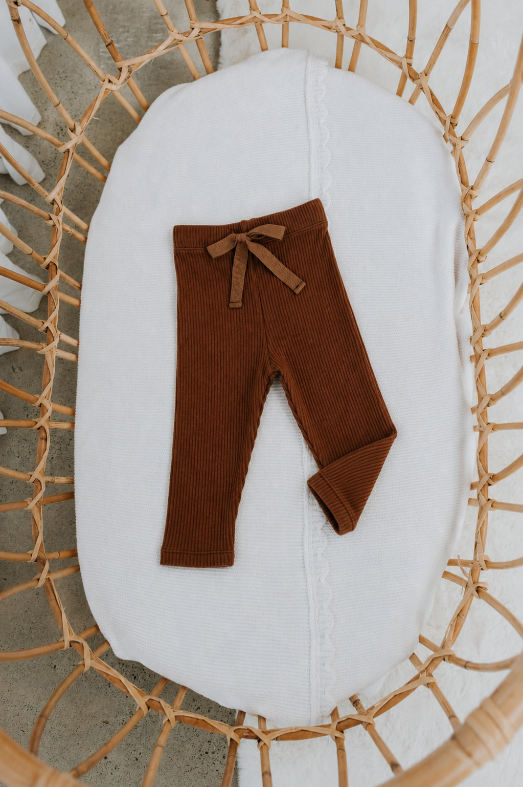 Chocolate Ribbed Leggings