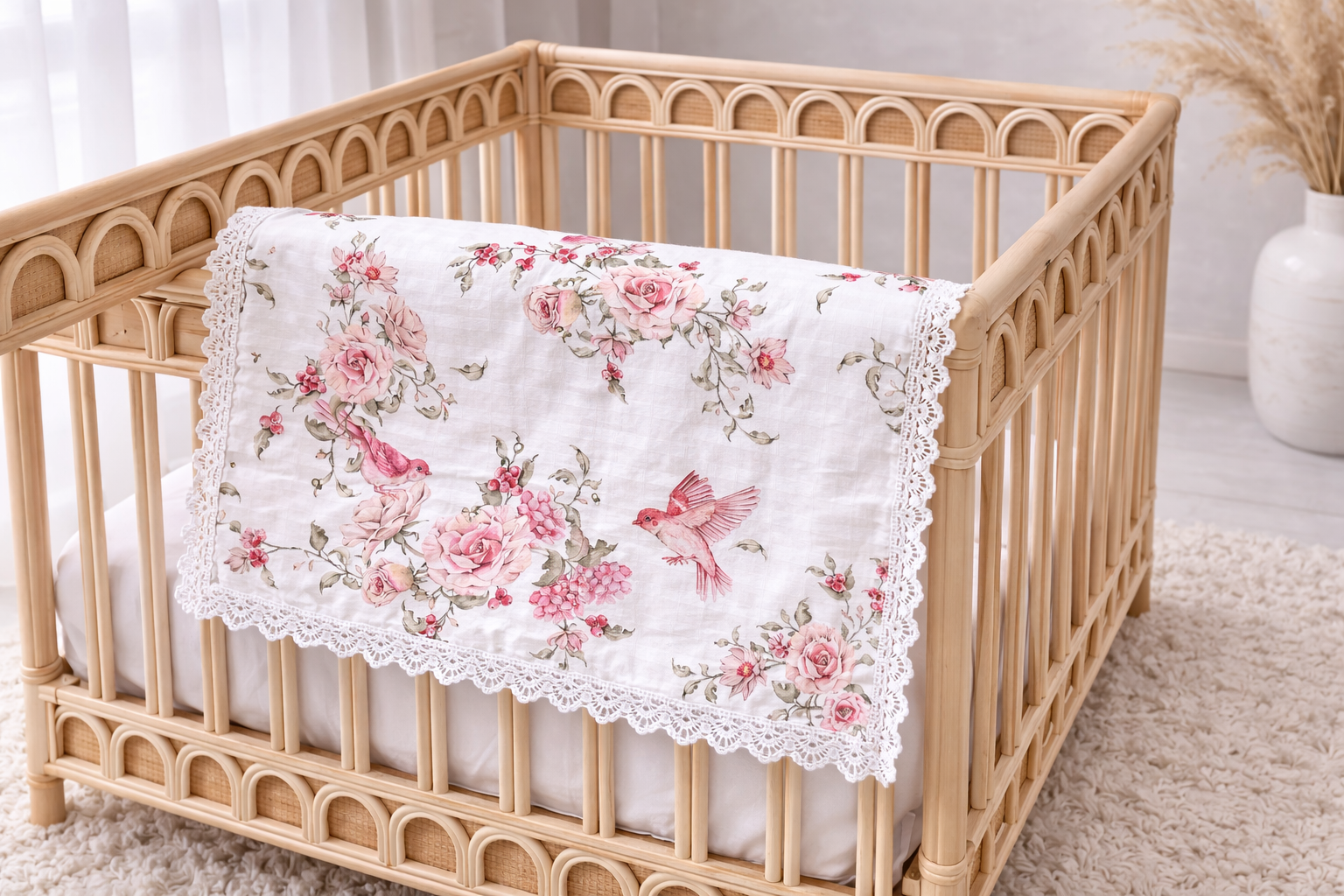 Rose Garden | Muslin Blanket