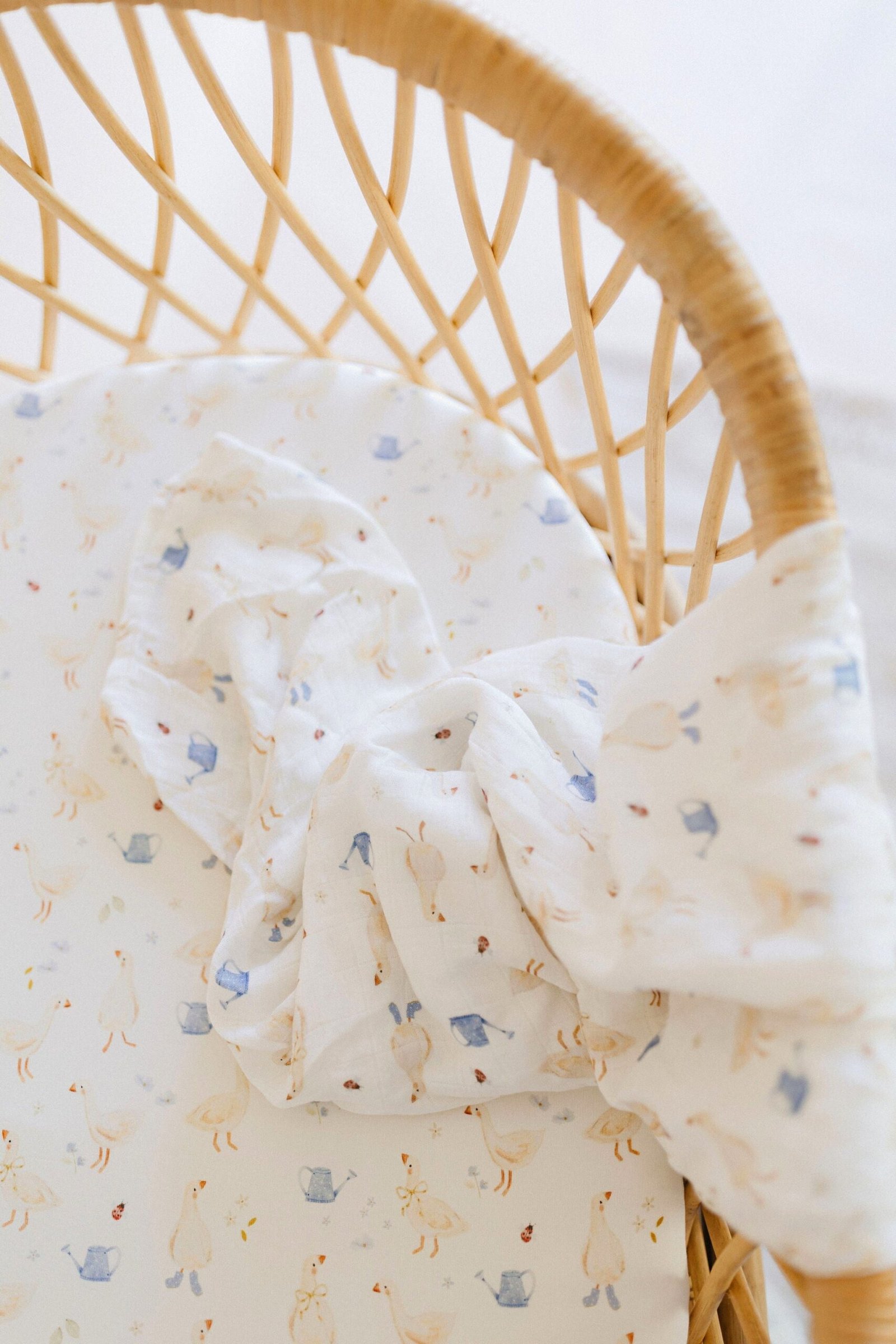 Country Goose | Fitted Bamboo Cot Sheet