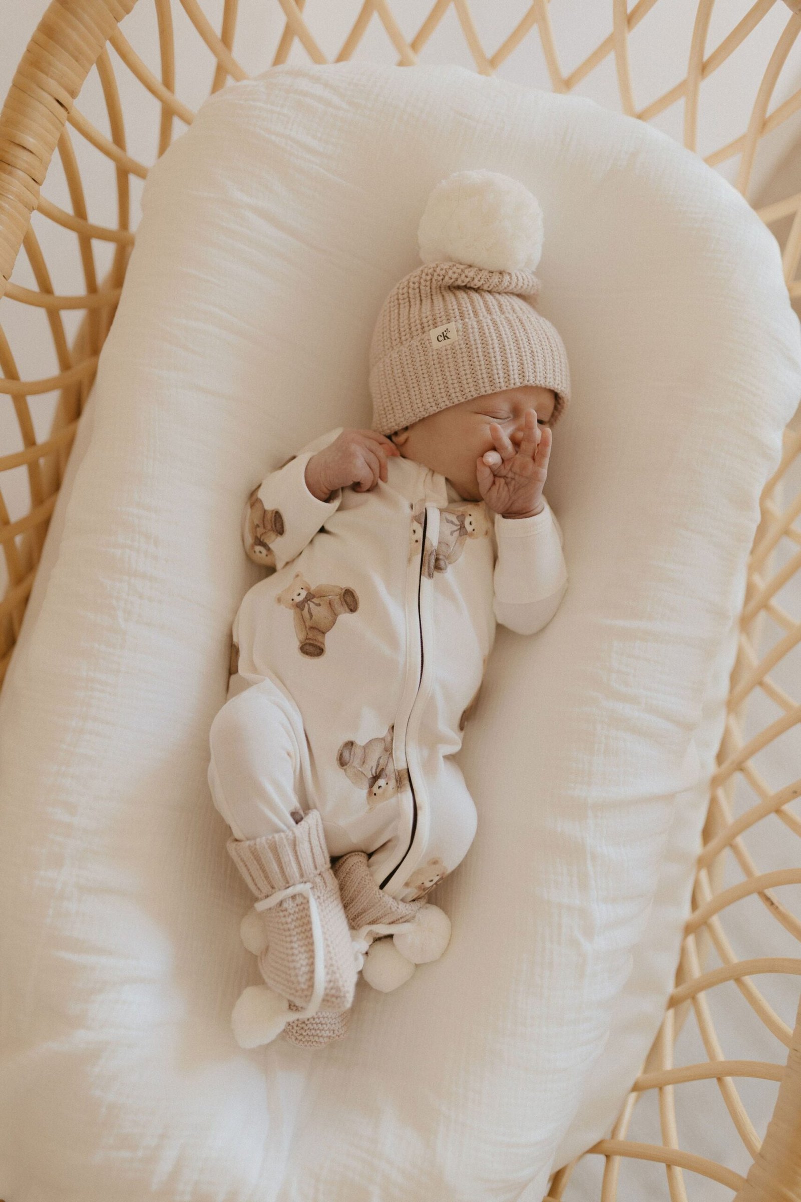 Gingham Teddy Zipsuit