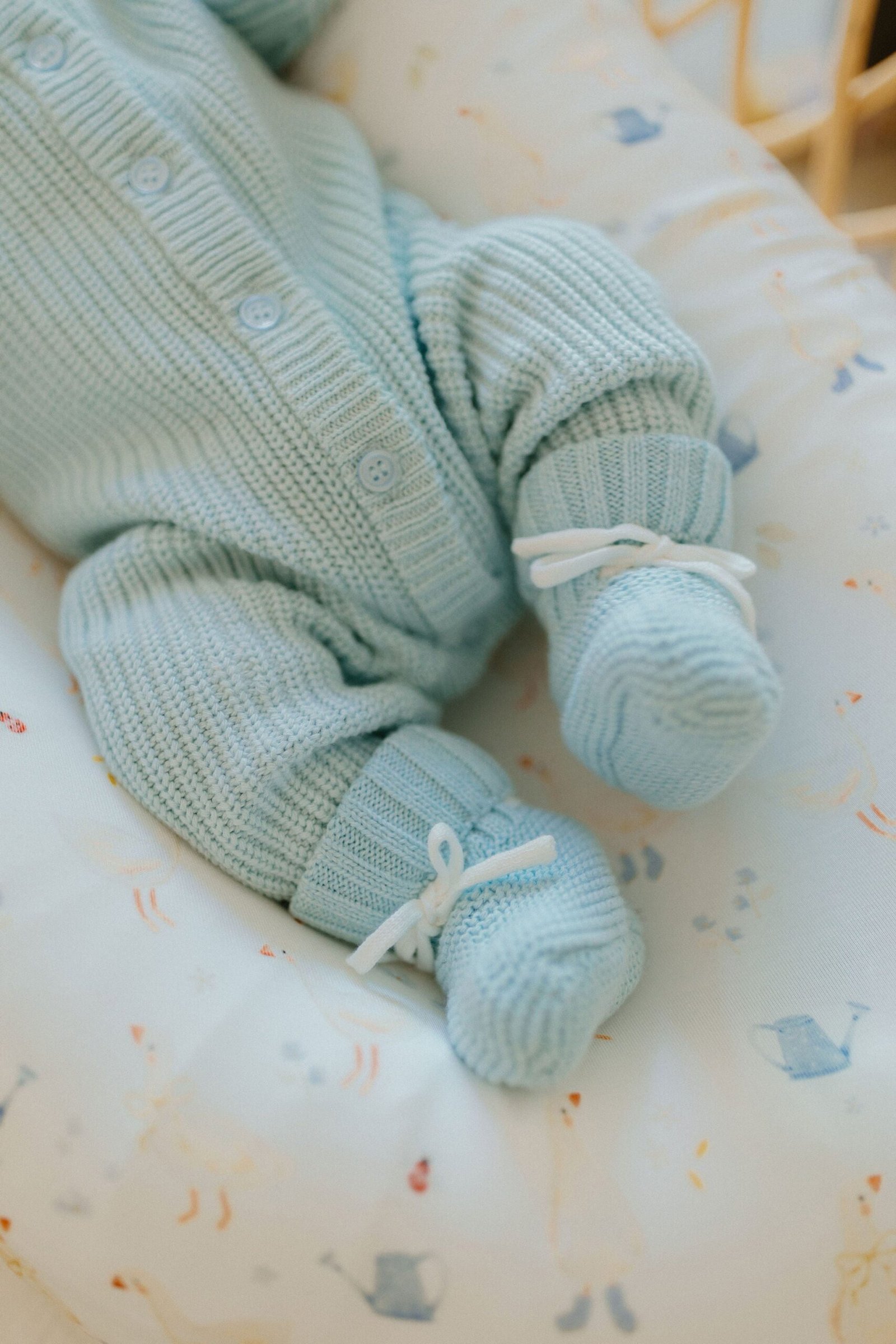 Baby Knit Booties | Traditional Blue