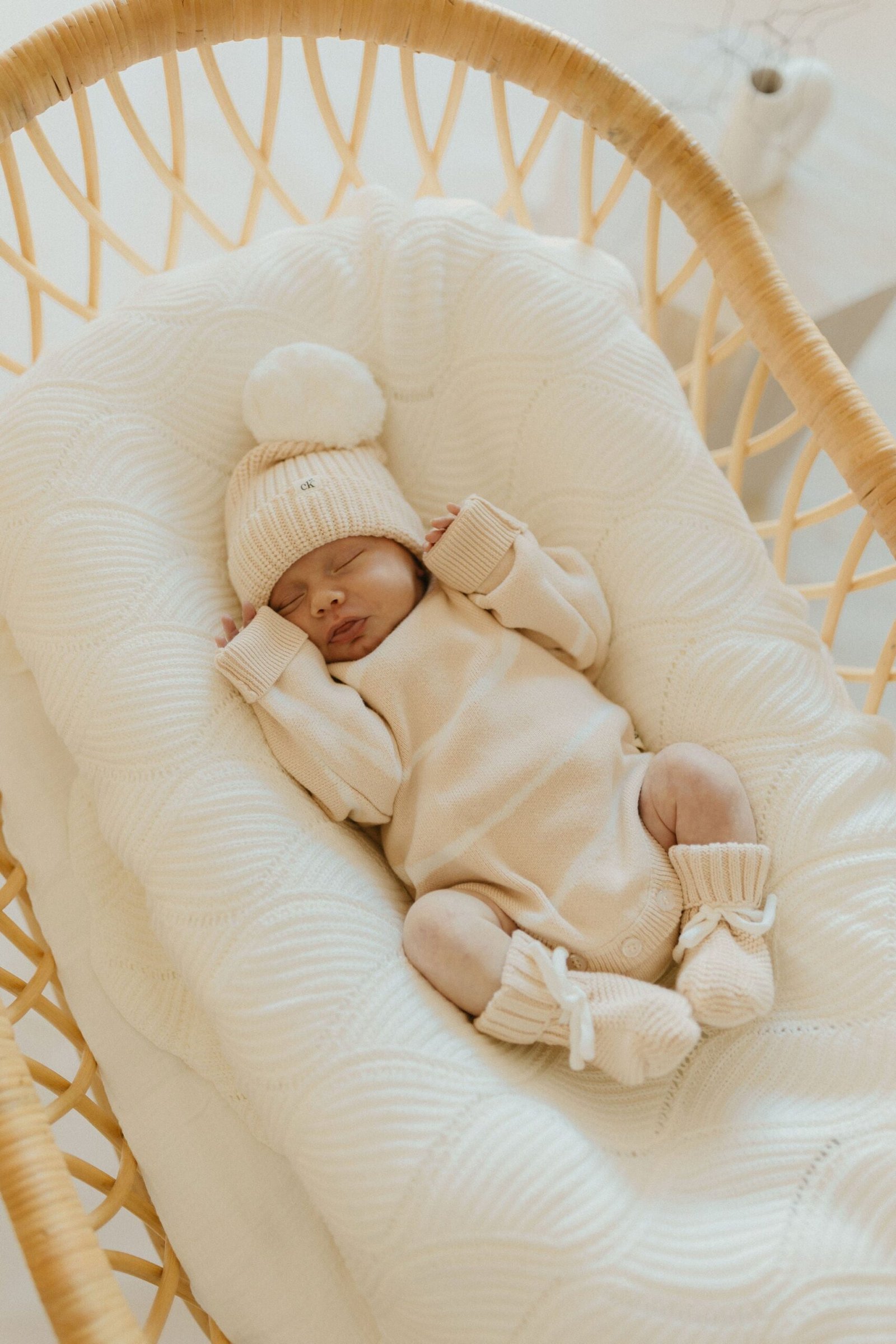 Baby Knit Beanie | Sand