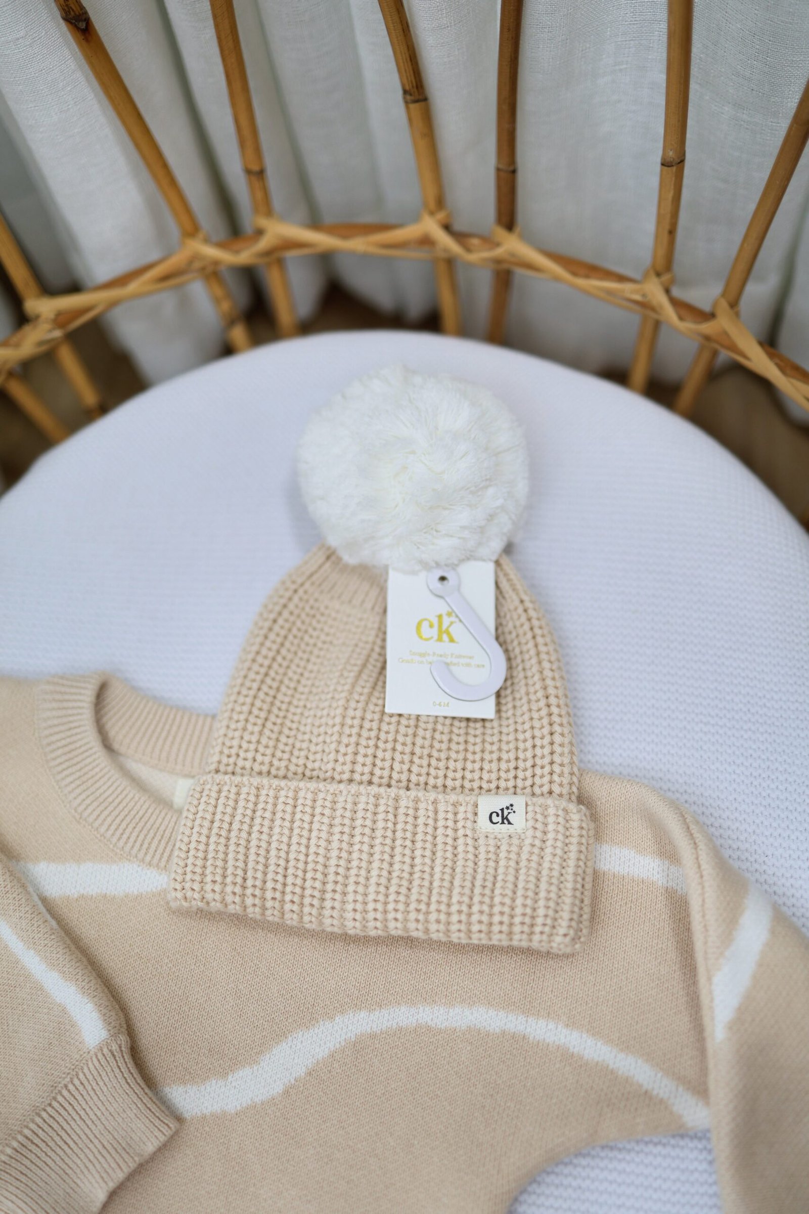 Baby Knit Beanie | Sand